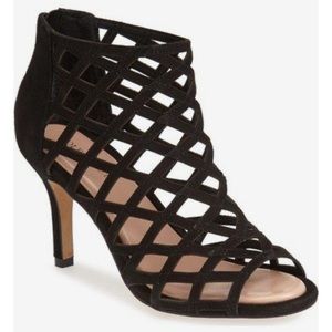 Sole Society Portia Heels in Black Suede